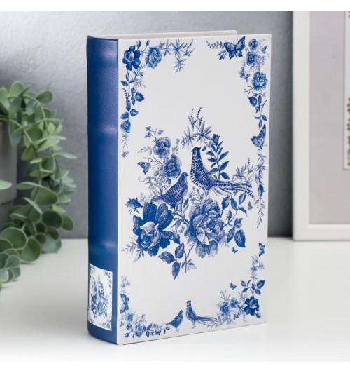 Книга-сейф: Синие цветы и олень - 21х13х5 см